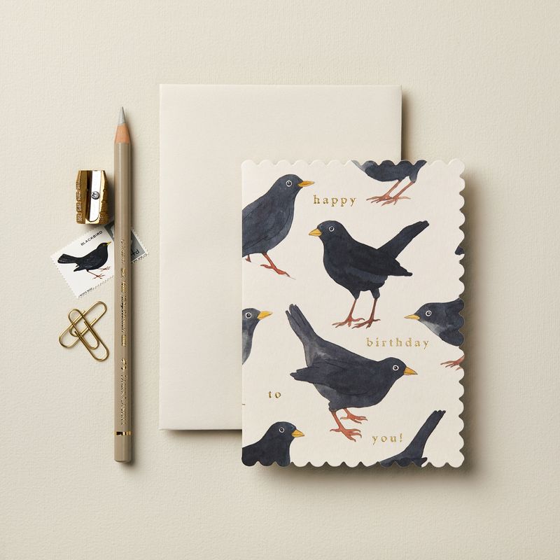 GC Blackbird 'Happy Birthday To You' Greeting Card