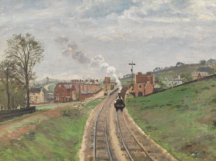 GC Lordship Lane Station in Dulwich 1871 - Camille Pissarro