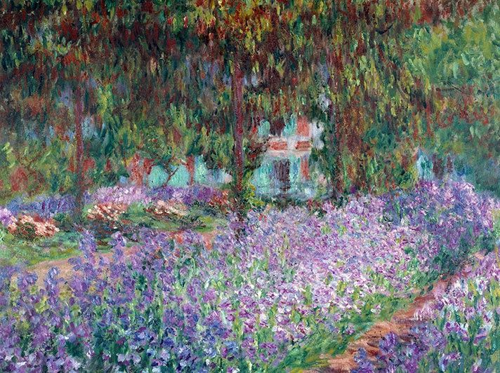 GC The Artist&#39;s Garden at Giverny 1900 - Claude Monet