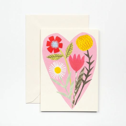 GC Floral Heart Greetings Card