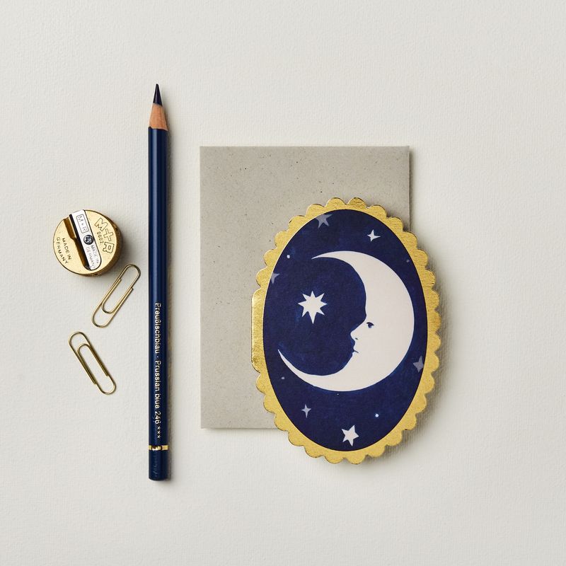GC Moon Greetings Card