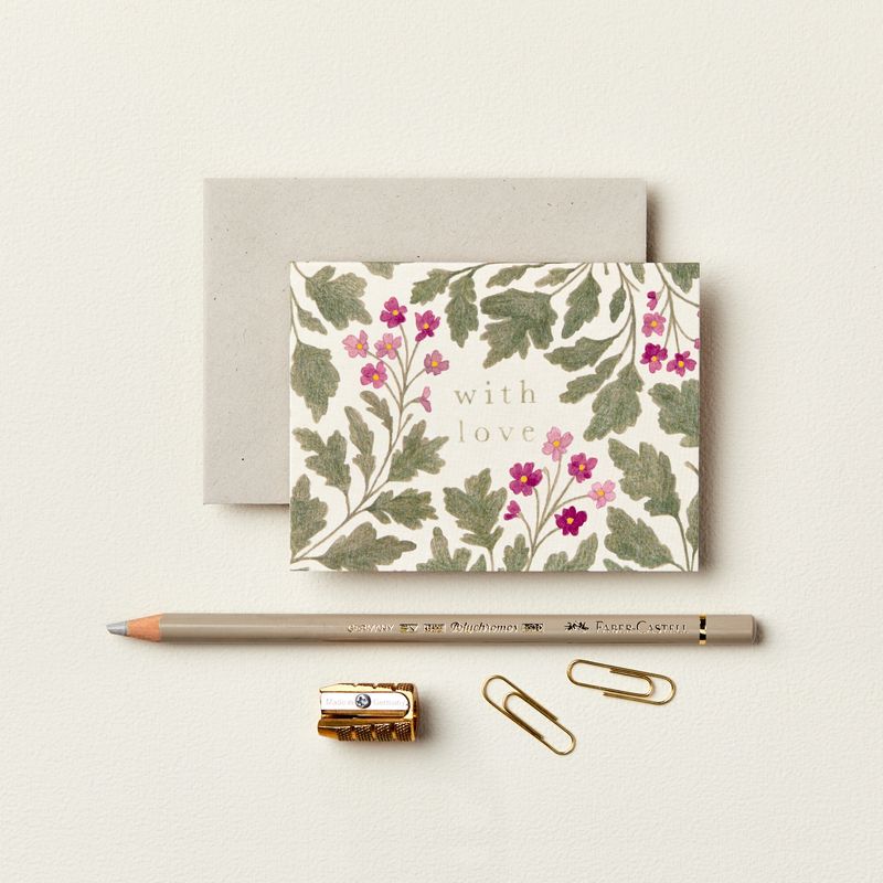 GC Flora 'With Love' Mini Greeting Card