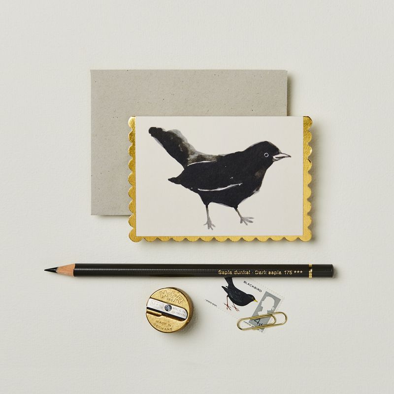 GC Blackbird Mini Greetings Card