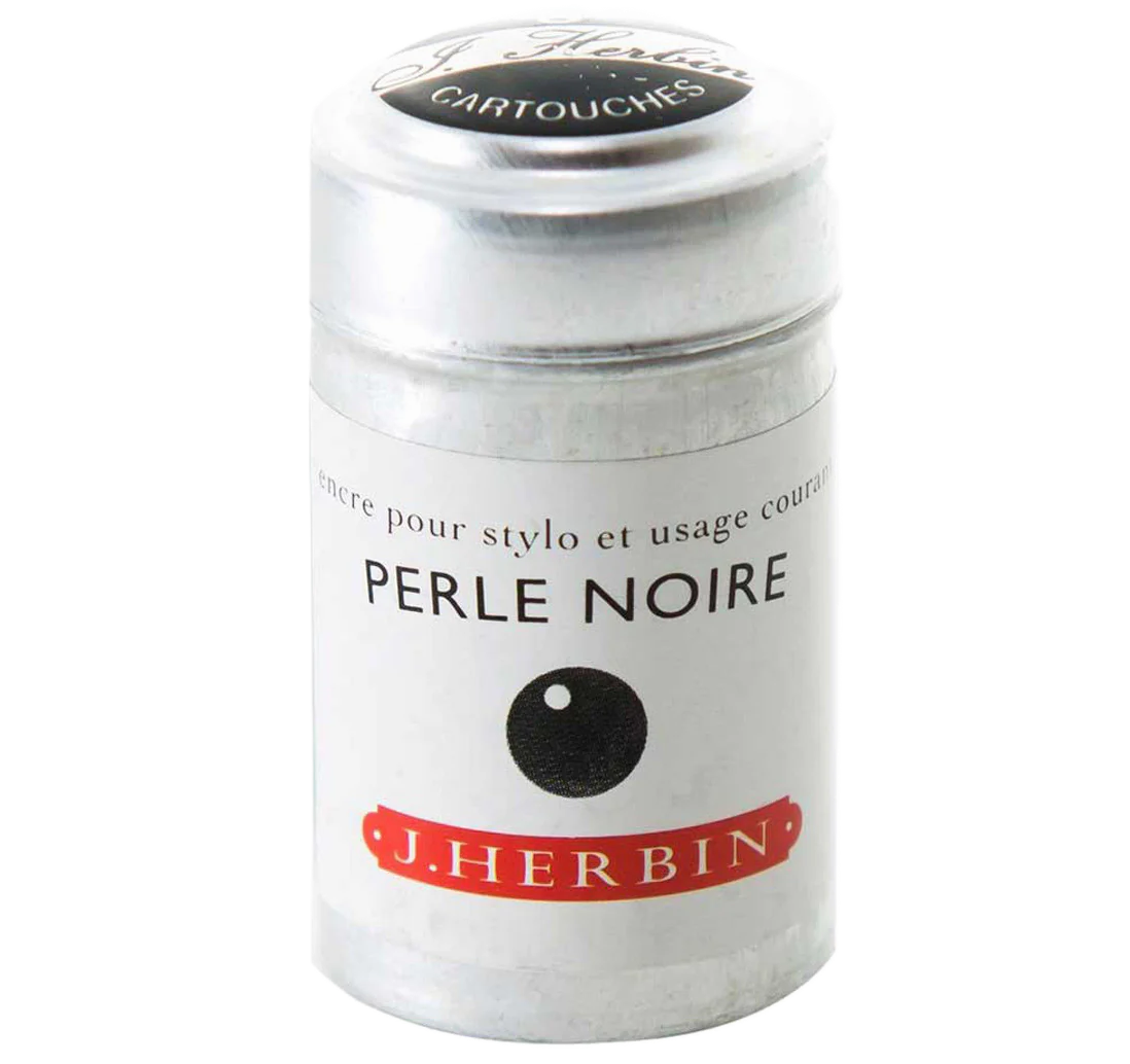 RE Herbin Cartridges Box 6 Perle Noir