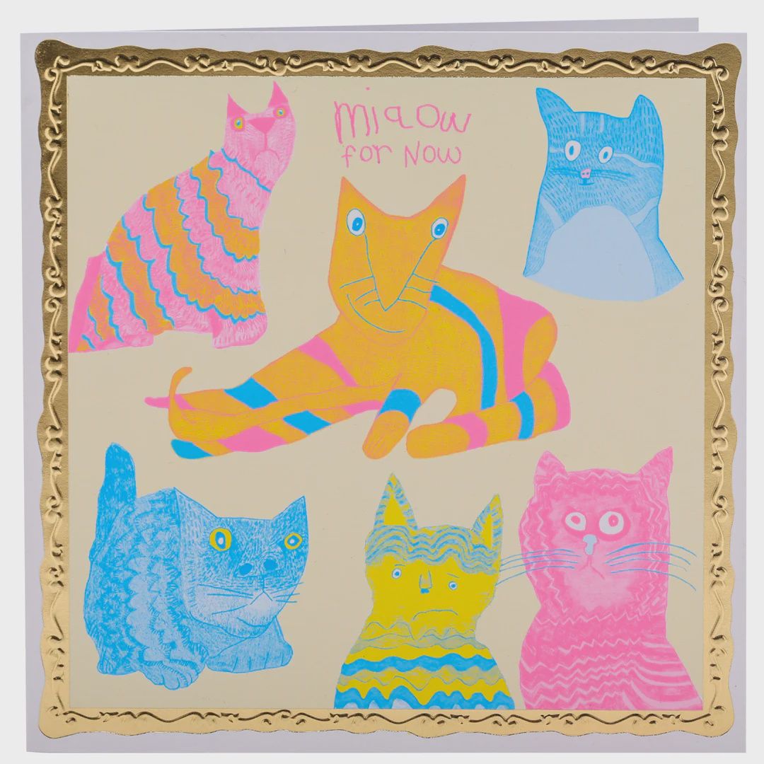 GC Miaow For Now Greetings Card