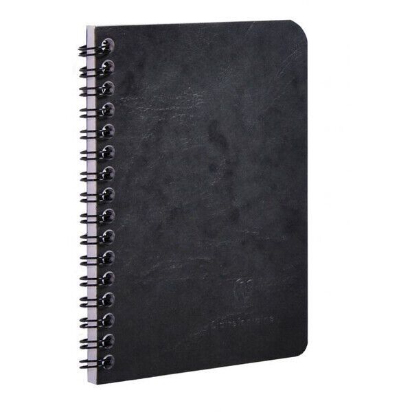 NB A Bag Wirebound Ruled A6 Black