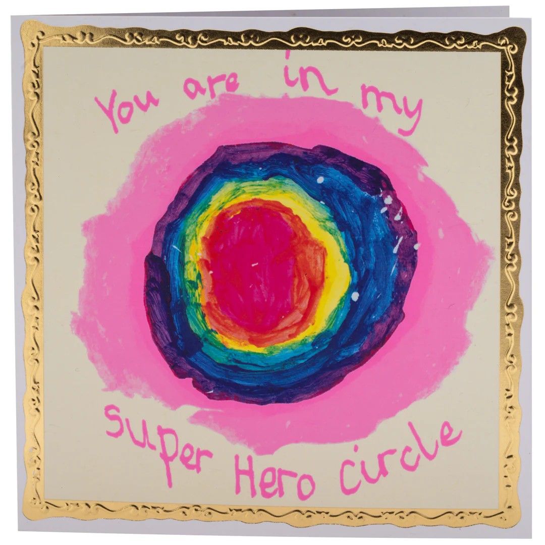 GC Super Hero Circle, Greetings Card