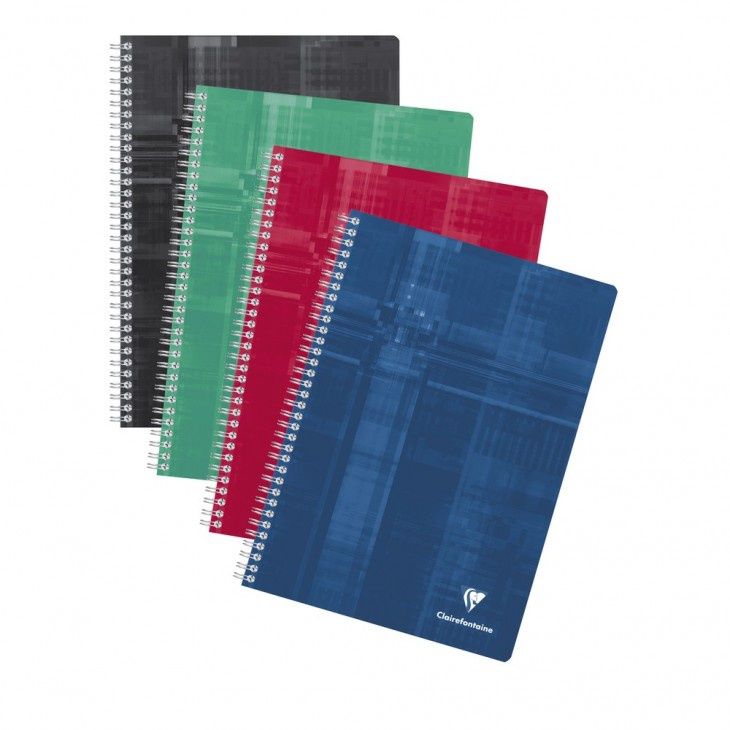 NB Wirebound Clairefontaine Squared 7 x 22