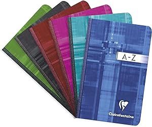 NB A-Z Clothbound squared A6 Clairfont