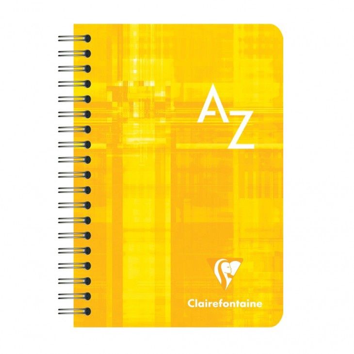 NB Wirebound A-Z Clairefontaine Squared A7