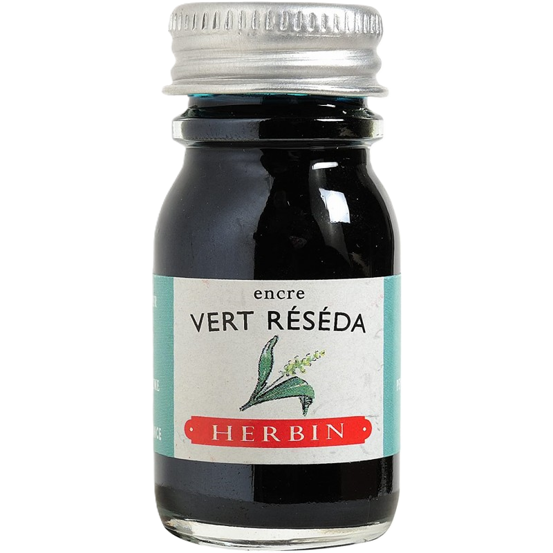 IK Herbin Bottled Ink 10ml Vert Reseda