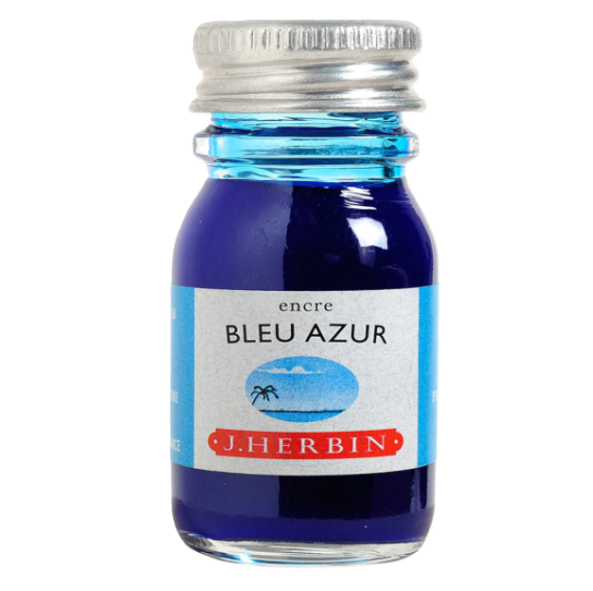 IK Herbin Bottled Ink 10ml Bleu Azur