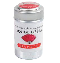 RE Herbin Cartridges Box 6 Rouge Opera
