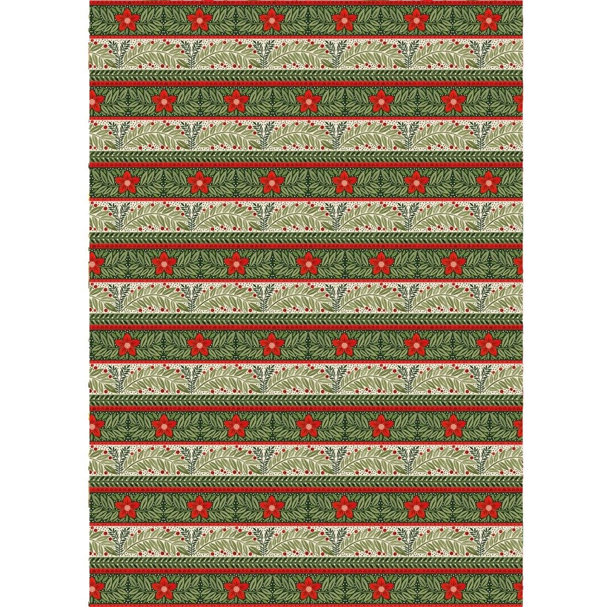 GWX GREENSLEEVES XMAS FLAT WRAP