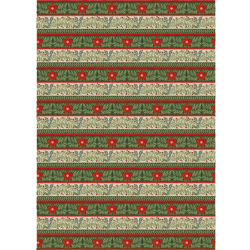 GWX GREENSLEEVES XMAS FLAT WRAP
