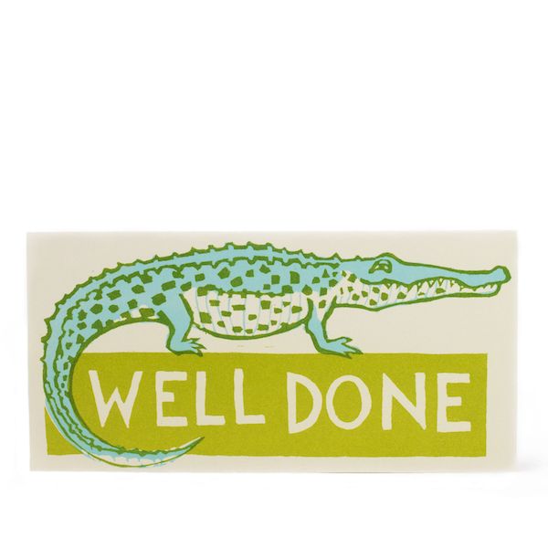 GC LONG CARD WELL DONE CROCODILE