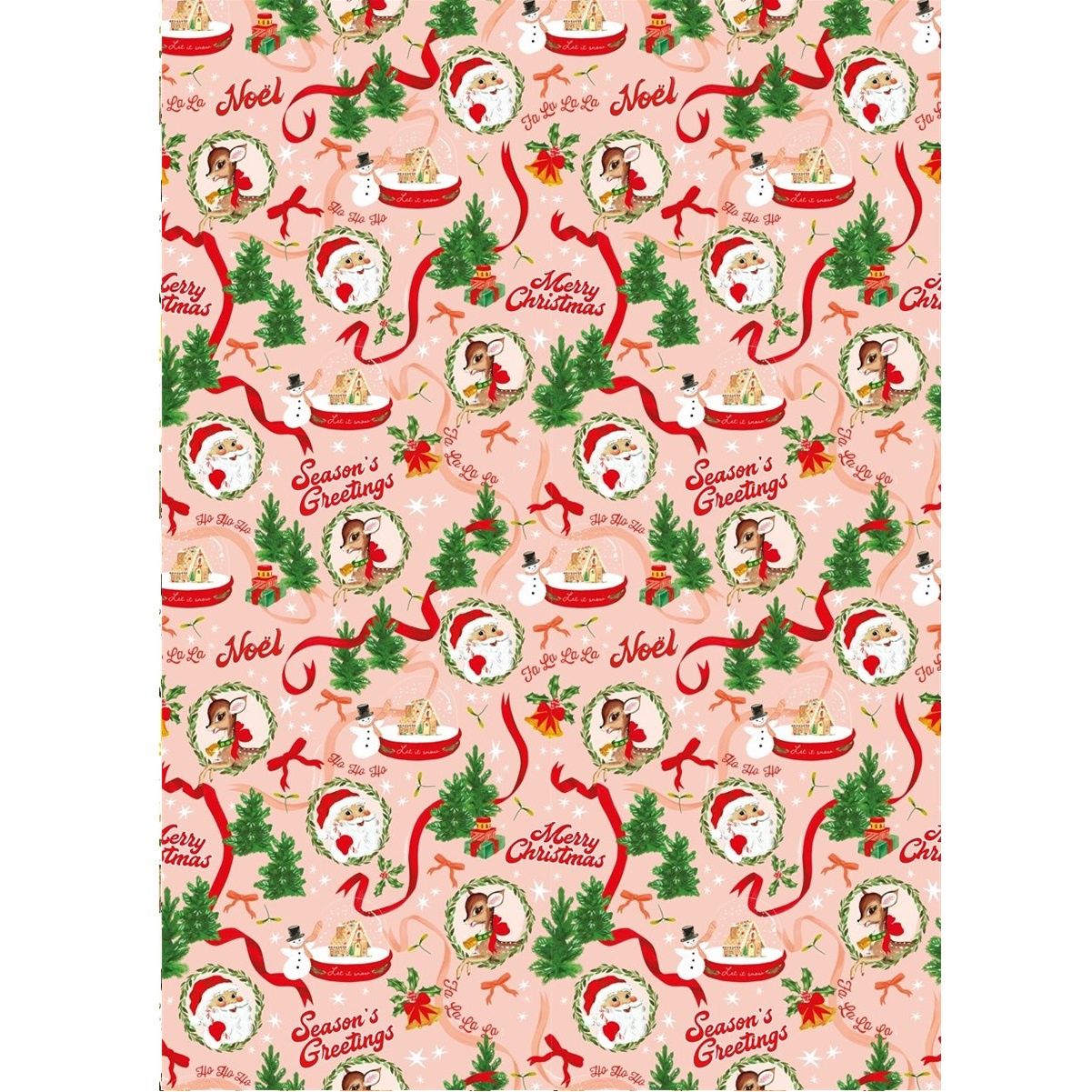 GWX KITSCHMAS SANTA XMAS FLAT WRAP