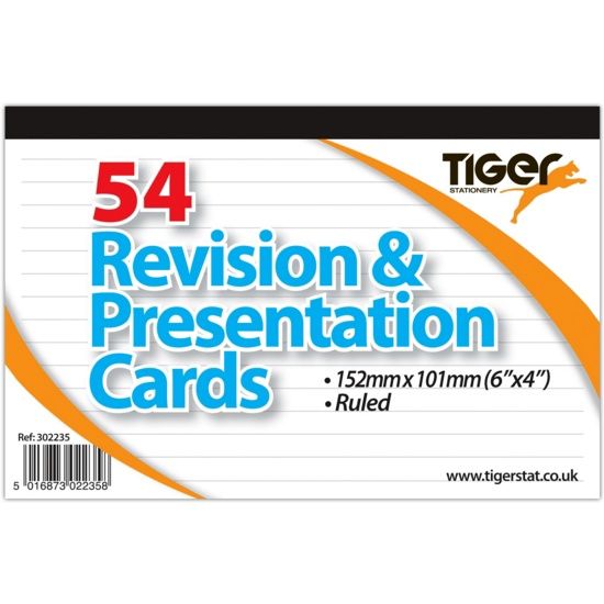 NB Lined Revision Notecards (10)