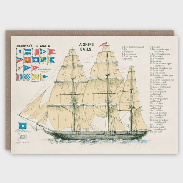 GC Ship's Sails Greeting Card