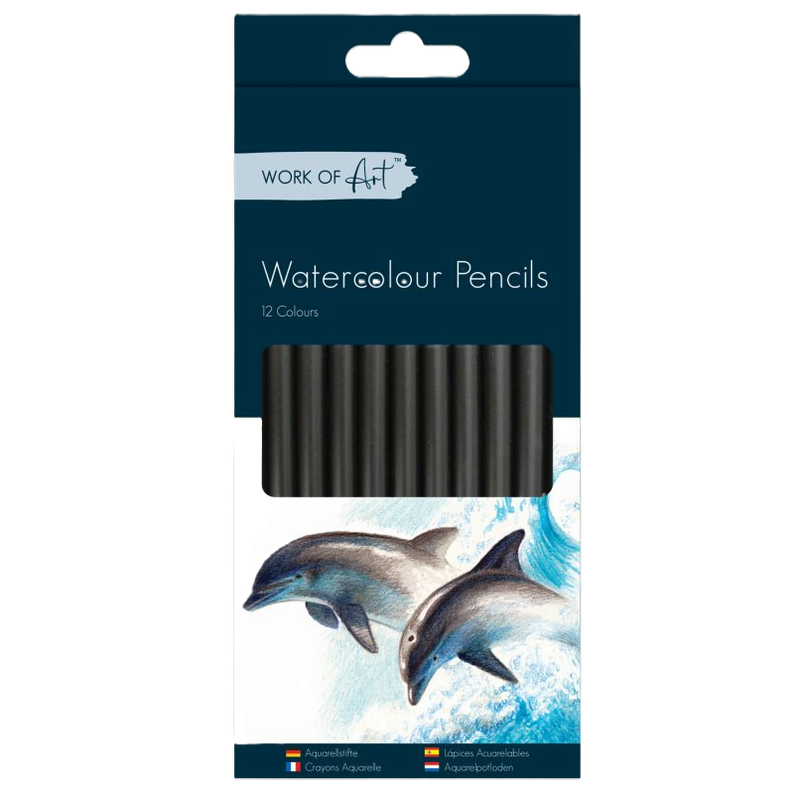 ST Set of 12 &#39;Work of Art&#39; Watercolour Pencils