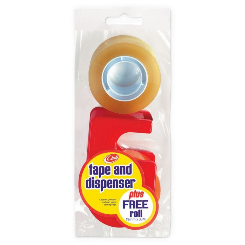 ST Clear Tape Dispenser + 2 Rolls (24)