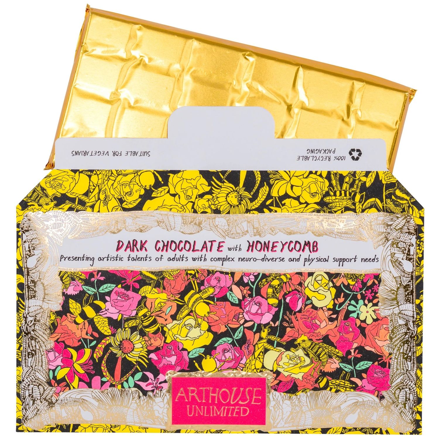 CHOC Bee Free Dark Chocolate with Honeycomb 85g (5)