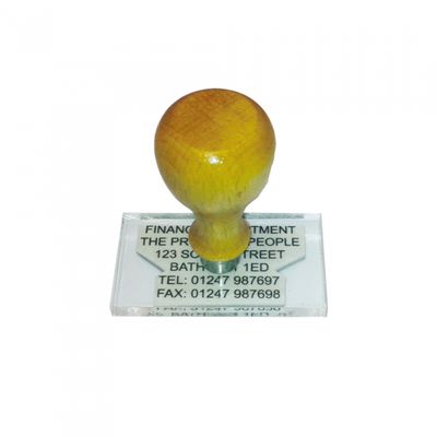 B2B Customised Traditional Rubber Stamp (Rectangle)