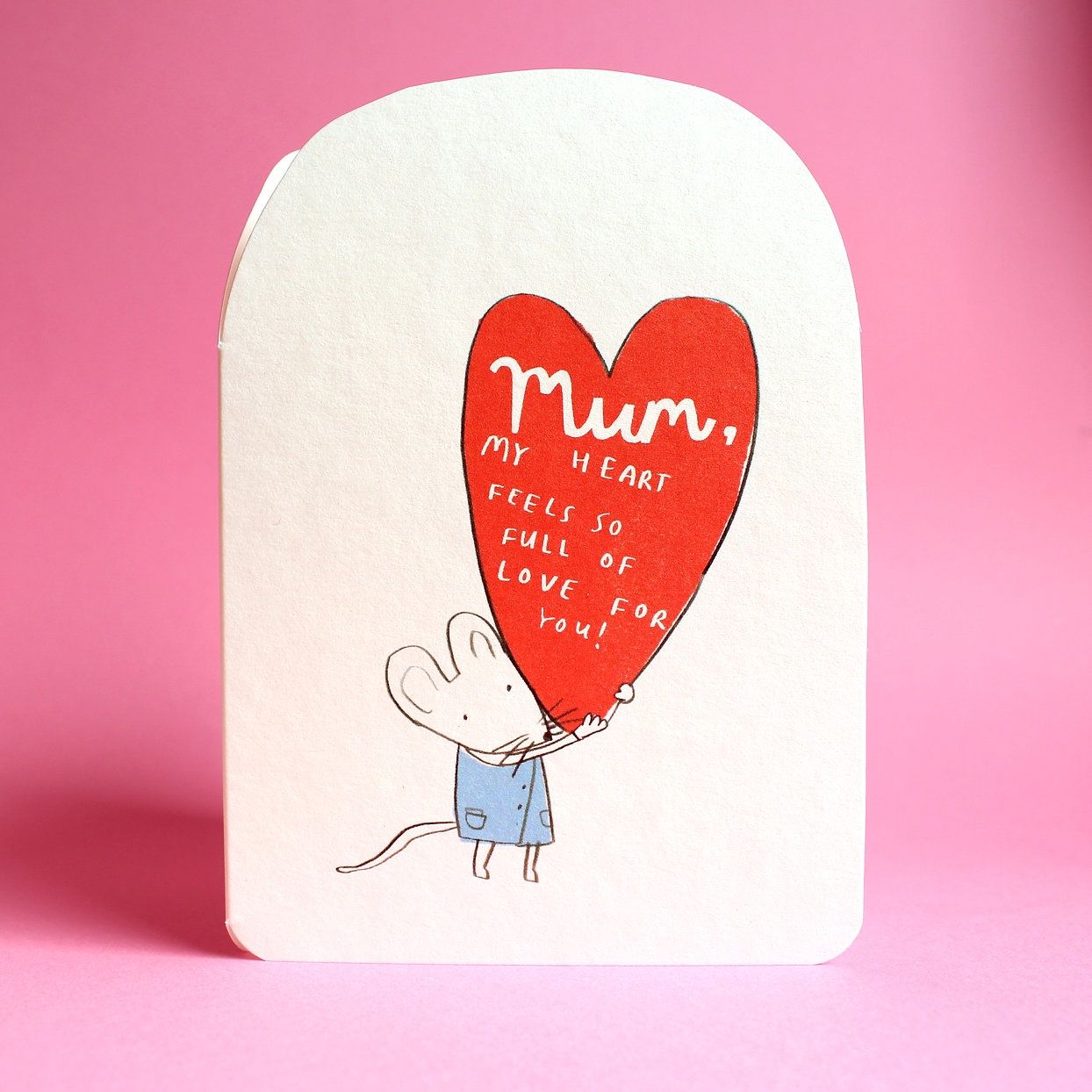 GC Big Heart Mouse Mother's Day Card