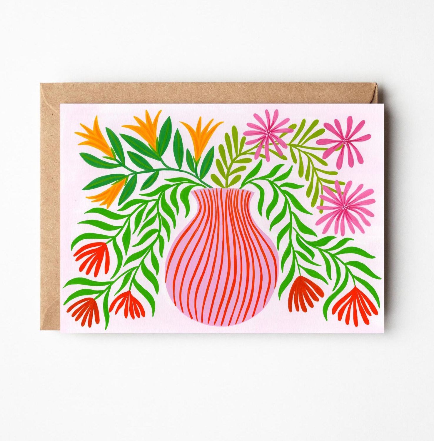 GC Red Stripe VaseHattie V11