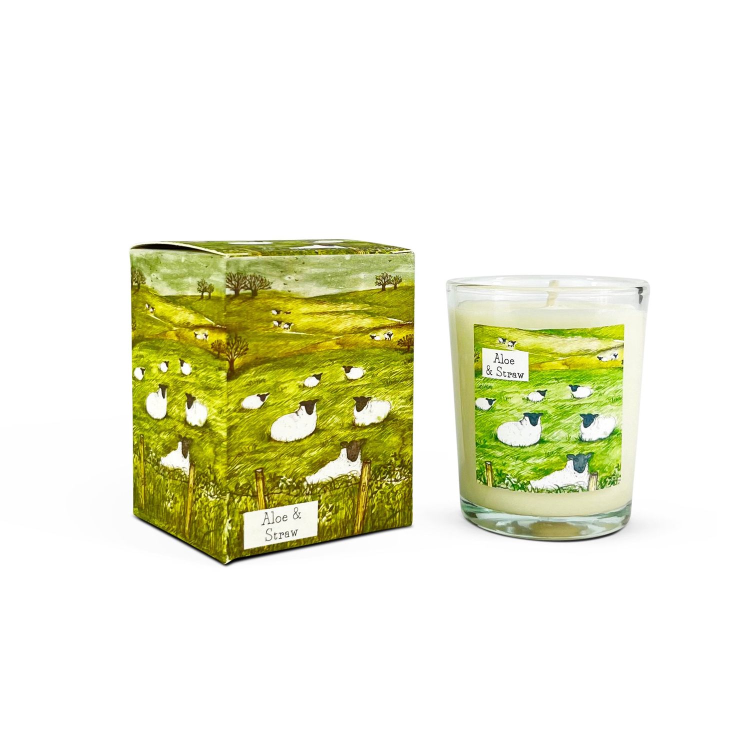 GF Aloe &amp; Straw - Sheep - 9cl Votive Candle