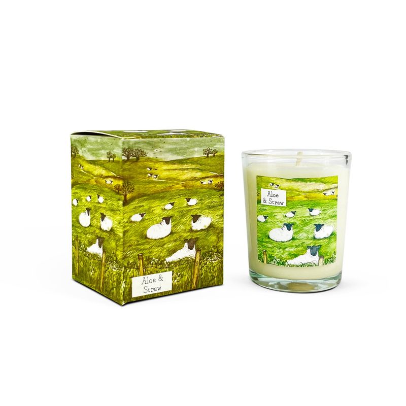 GF Aloe &amp; Straw - Sheep - 9cl Votive Candle