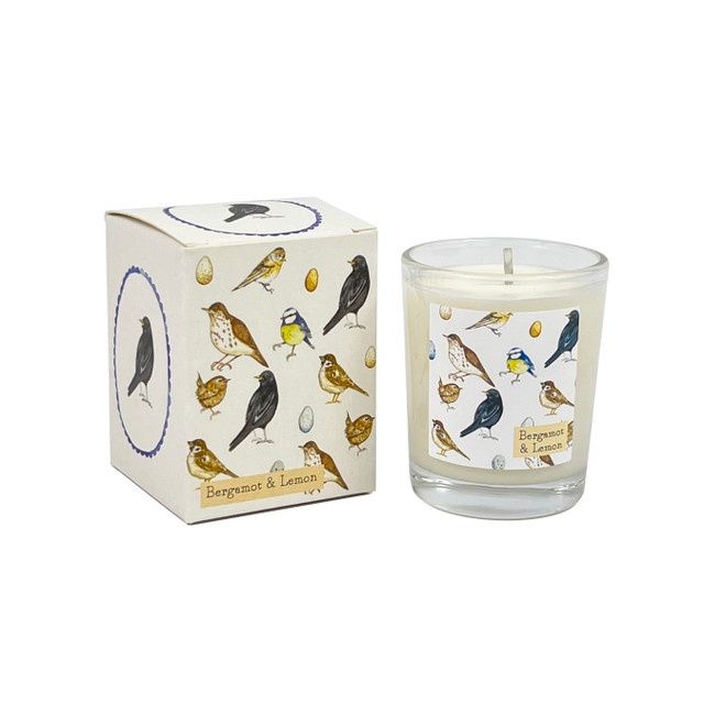 GF British Birds - Bergamot &amp; Lemon 9cl Votive Candle