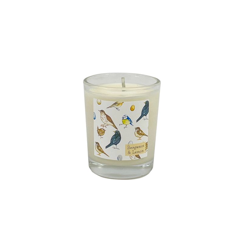 GF British Birds - Bergamot &amp; Lemon 9cl Votive Candle