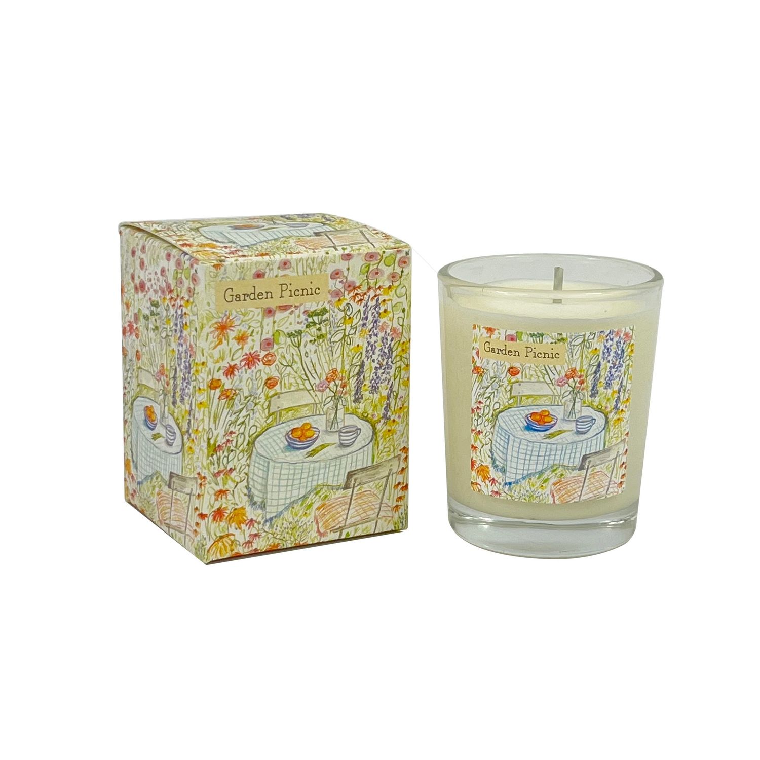 GF Garden Picnic - Lime, Basil &amp; Mandarin 9cl Votive Candle