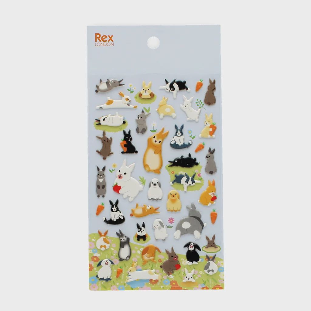 ST 3D puffy stickers - Kawaii Bunny