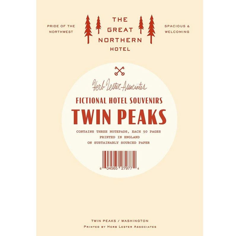 Fictional hotel notepads/Cult Hotels StationeryTwin PeaksHERBS-2 (3)