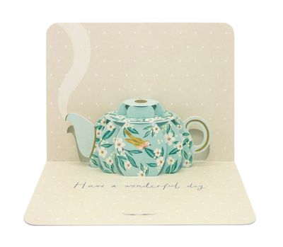 GC Teapot fold out Greetings Card PP78.