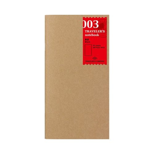NB TRAVELER'S Notebook Refill Blank notebook 003