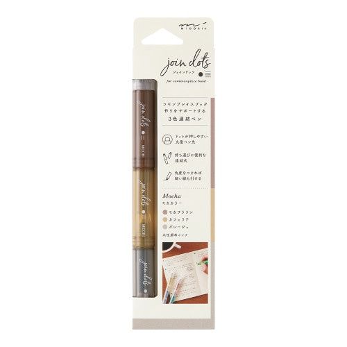 PN Midori Connecting Pen Join Dots Mocha