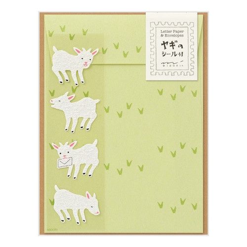 WS Midori Letter Set with Stickers 310 Goat A