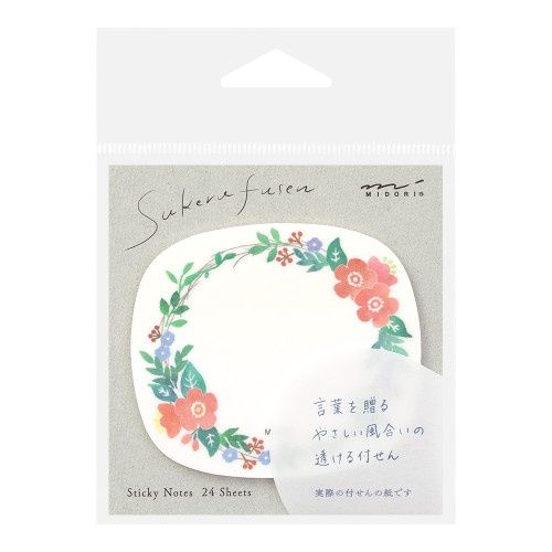 ST Midori Sticky Notes Transparency Wreath