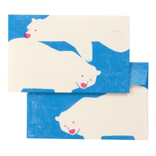 WS White bear envelopes