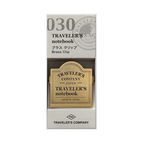 BA TRAVELER'S notebook Brass Clip TRC Logo