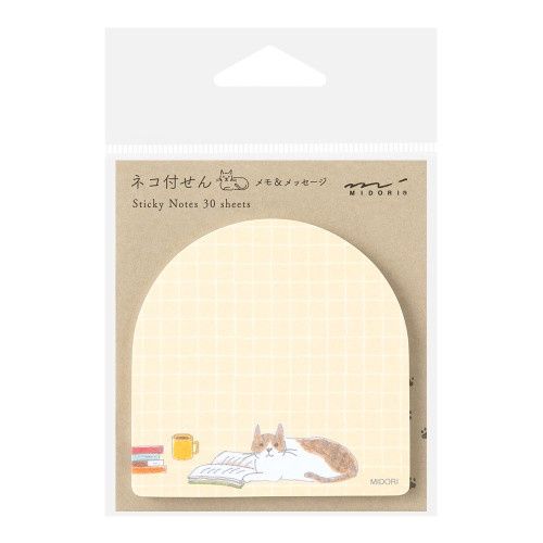 ST Midori Sticky Notes Book and Cat