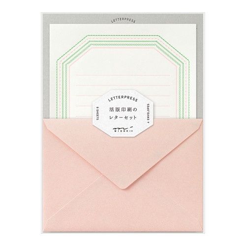 ST Midori Letter Set 462 Press Frame Pink (5)