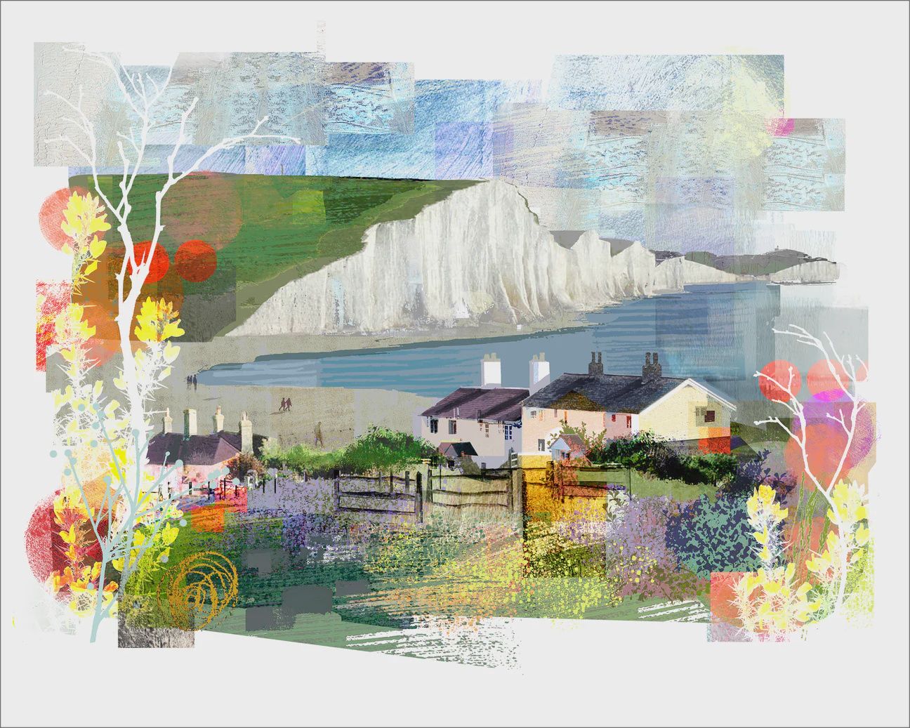 GC Cuckmere Haven/Seven Sisters Greetings Card