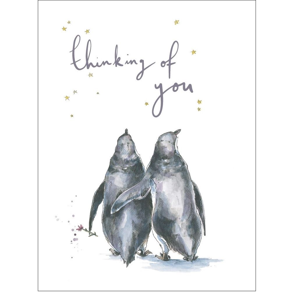 GCO Penguin Thinking of you card