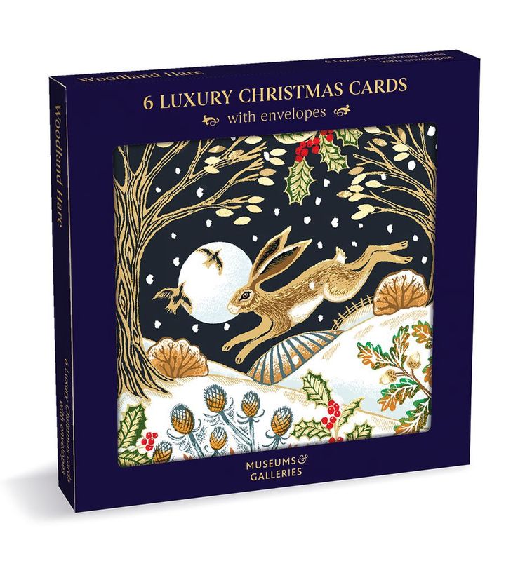 GCX Woodland Hare Luxury Cards pack of 6