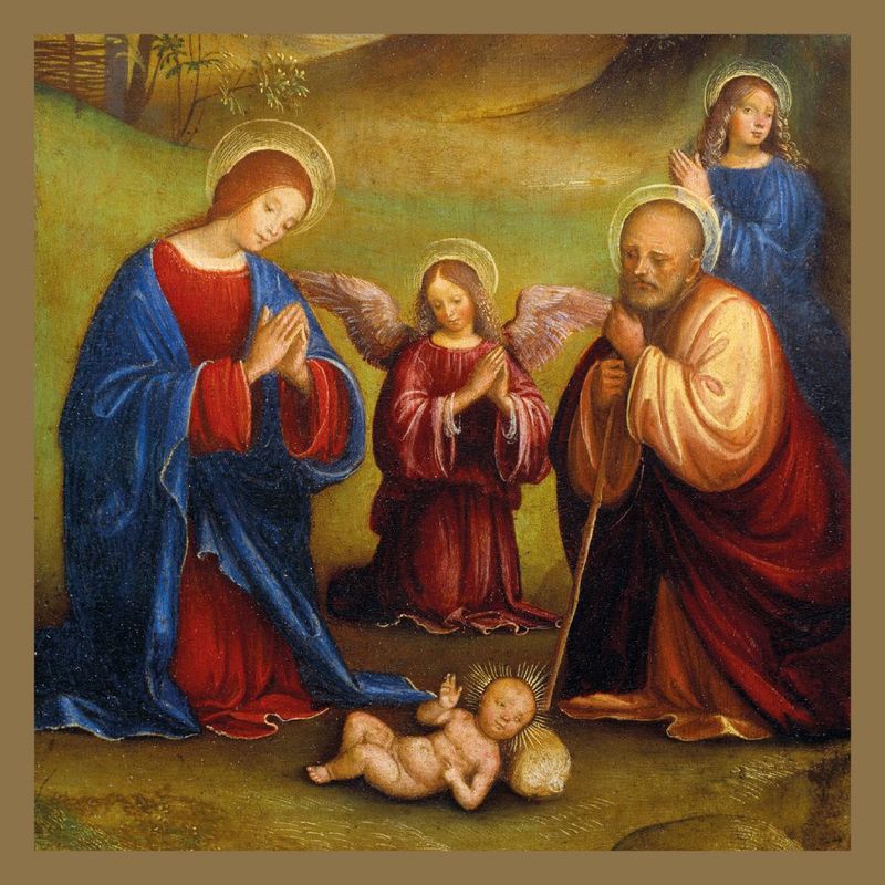 GCX Adoration of the child Masterpiece Christmas CardsPack of 8 Cards