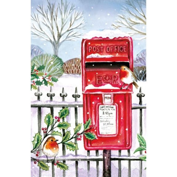 GCX Snowy Village Small Rectangular Boxed Christmas Cards - 20 Cards